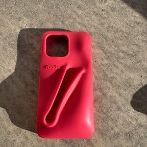 RHODE Vibrant Red Phone Case with Ergonomic Grip I phone 15 PRO MAX
